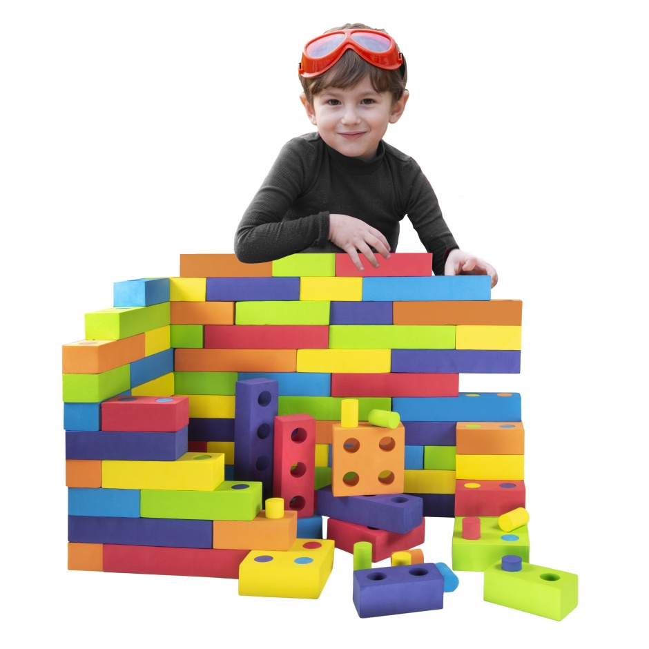 Educational EVA Foam Building Blocks Bricks Play Animal Toys For Kids Children 