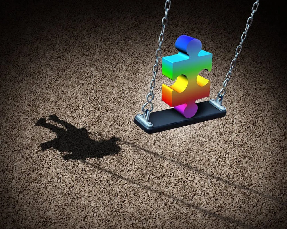 Autistic Child Illustration