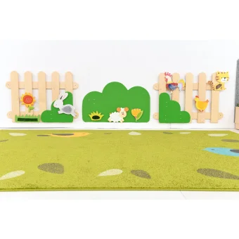 Magnetic Farm Fence Set with Plants and Animals