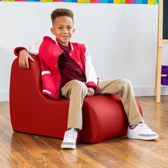 Small Soft Foam Sensory Rocker Vinyl Chair