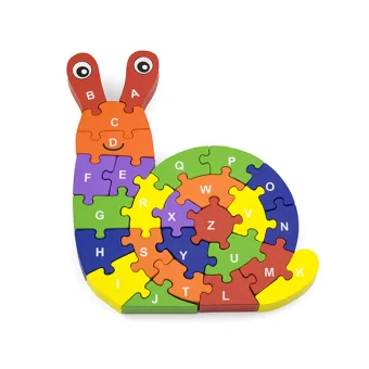Playlearn's 3D Snail Colorful Puzzle toy for Kids