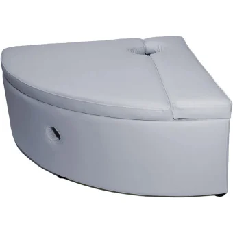 Playlearn's Corner Padded Bubble Tube Platform & Fiber Optic - Light Grey