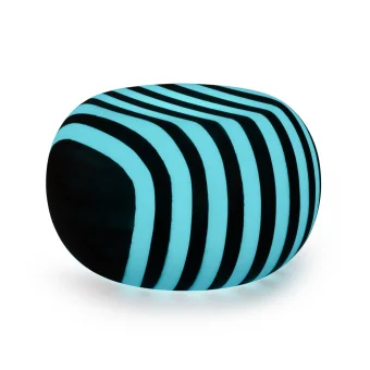 Playlearn's LED Light Outdoor Round Stripped Illuminated Table with 16 colors, 4 light setting options, dimming, and speed control. Durable and kid-friendly.