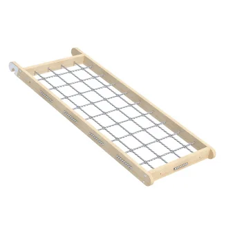 Wooden Frame Hook-On Net Ladder - Indoor Sensory Gym Wall Panel System for Kids