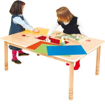 Playlearn's Art Table with Built-in Storage, ensures art supplies are always within reach. Safe, durable, & ideal for sensory-focused activities for kids.