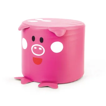 Playlearn's Soft Seating Pig Pouf | Lounge Seating for Kids