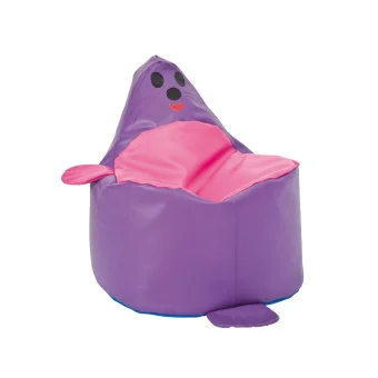 Playlearn's Purple Seal Soft Beanbag Chair for Kids