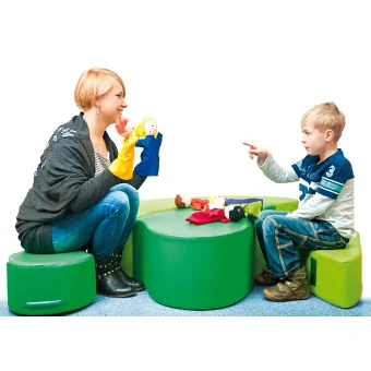 Playlearn's 6 set Plush Emotion Puppets Toys for Kids