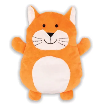 Playlearn's Plush Kitten for Kids color Orange