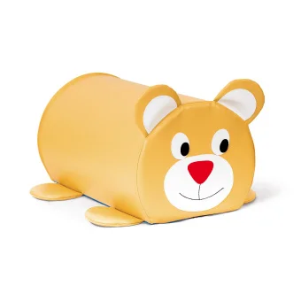 Soft Play Bear Bolster - A cuddly and supportive bolster with a playful bear design | Playlearn