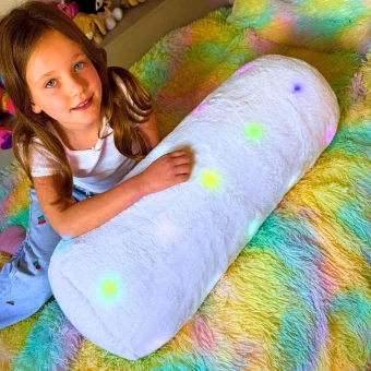 White LED Bolster Cushion