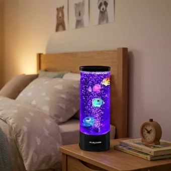 11-Inch Mini Sensory Bubble Tube Lamp with Fake Fish