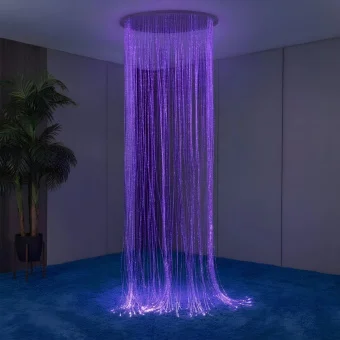 Round Fiber Optic Curtain - 100 Tails | Visual Stimulation | Sensory Room Equipment | PlayLearn