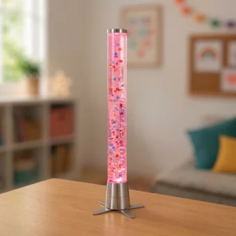 Playlearn's Color Changing Bubble Tube with Balls for Kids| Sensory Soothing Lamp | Calming Lamp | Anxiety Relief Lamp
