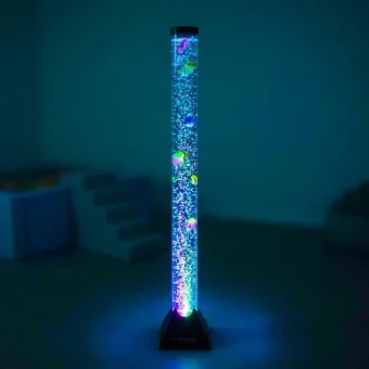 4ft Sensory Bubble Tube Lamp with Fake Fish