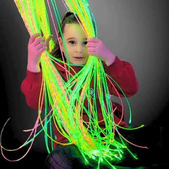 5ft Colored Fiber Optic Lights - 150 Strands