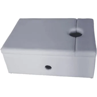 Playlearn's Rectangular Padded Platform Base For Bubble Tube - Light Grey