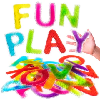 Textured Gel Filled Alphabet | Sensory Toys | Occupational Therapy | Bestseller Fidget and Toys | Playlearn USA