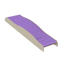 Playlearn's Wave Foam Roller Slide | Wooden Indoor Climbing Wall Accessories | Sensory Room Equipment