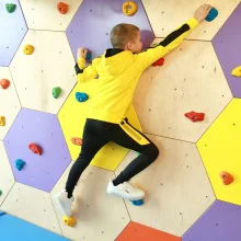 Playlearn's Honeycomb Rock Climbing Wall for Kids | Sensory Therapy Gym