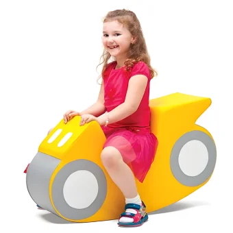Playlearn's Motorcycle Soft Play Rocker for Kids