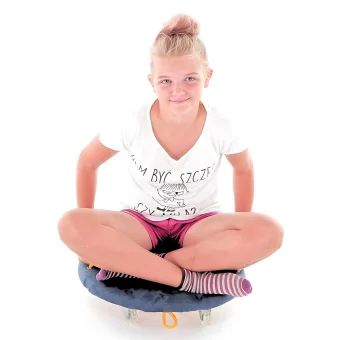 Playlearn's Round Sensory Skateboard for Kids | Indoor Gym Equipment