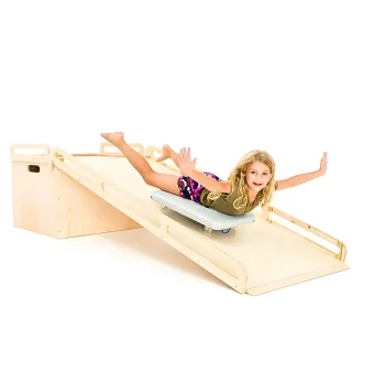 Playlearn's Large Sensory Scooter Ramp Board Slide for Kids | Indoor Gym Equipment