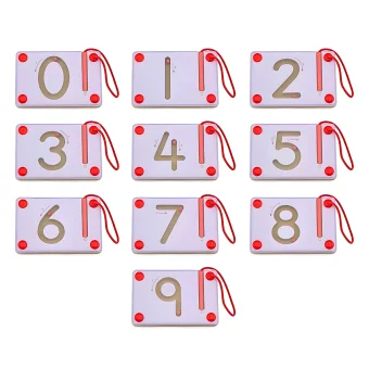 Playlearn's Magnetic Numbers Writing Board for Kids- 10 Pieces