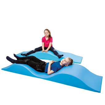 Playlearn's Soft Play Hills Foam Wave Set, designed to enhance balance and kinesthetic awareness in kids aged 1+