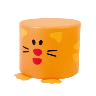 Playlearn's Soft Seating Cat Pouf | Lounge Seating for Kids