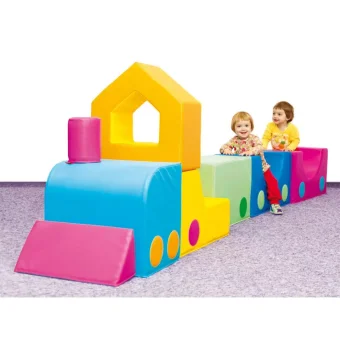 Soft Play Colorful Train Foam Seat Sets