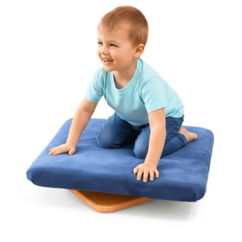 Playlearn's Sensory Rotating Medium Balance Board for Kids | Indoor Gym Equipment