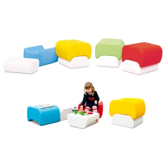 Mushroom Soft Play Foam Seats Set