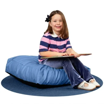 Oversized Square Vinyl Bean Bag Floor Cushion