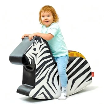 Playlearn's Zebra Soft Play Rocker for Kids