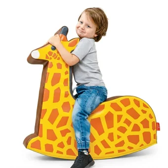 Playlearn's Giraffe Soft Play Rocker for Kids