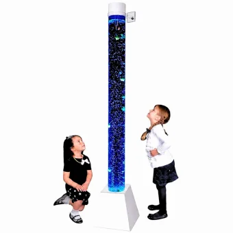 6ft Sensory Bubble Tube Lamp with Fake Fish