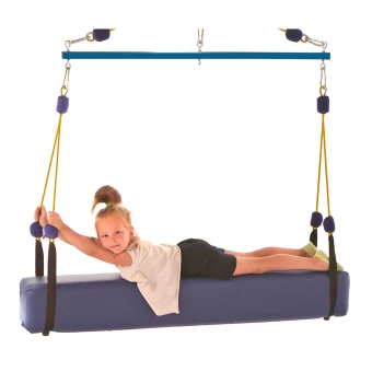 Playlearn's Adjustable Suspension Bolster Sensory Therapy Swing | Sensory Gym Equipment