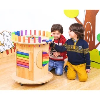 Playlearn Multi-functional Sensory Wooden Game Table
