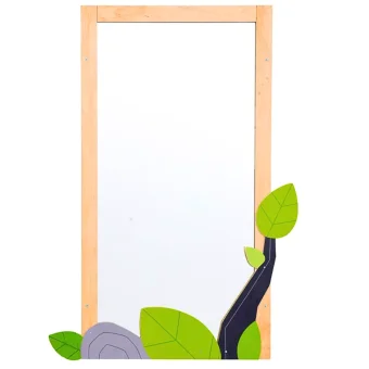 Sensory Wall Mirror with Flower Decor Set