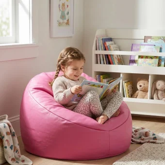 Big Pink Beanbag Cushion