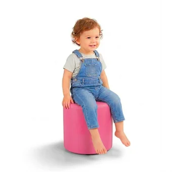 Soft Seating Pouf in Pink - Comfortable and Stylish Lounge Accessory | Playlearn