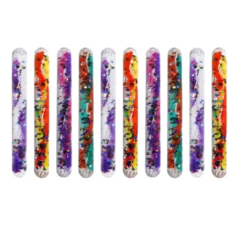 5" Glitter Wand Assorted Colors - 10 Pack