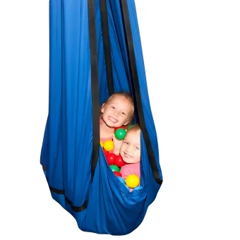 Playlearn's Sling Swing with Plastic Balls for Kids | Sensory Gym Equipment