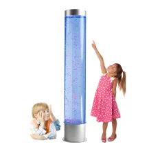Playlearn's Giant Water Beads Tube with Color Changing Lights - 6-ft Extra Wide | Anxiety Relief Lamp | Autism Support Lamp | Sensory Soothing Lamp