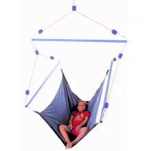 Playlearn's Blue Hammock Sensory Swing for Kids | Sensory Gym Equipment