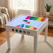 LED Light Table with Acrylic Sand Tray | LED Illuminated Furniture | Sensory Integration | Occupational Therapy | Sensory Room Equipment | PlayLearn